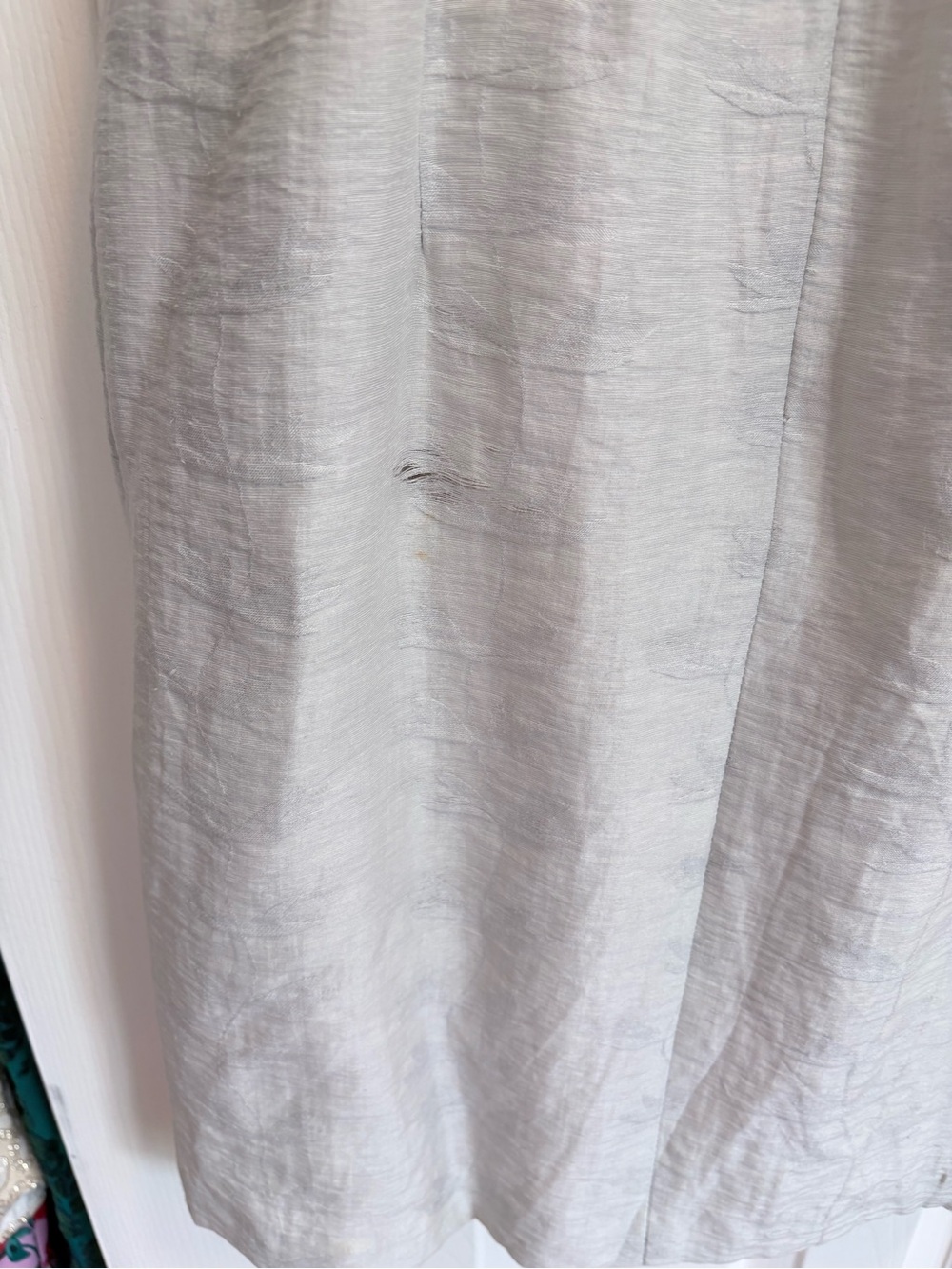 Vintage 1999-2000 Light Gray Spaghetti Strap Midi Dress - Picture 3 of 4